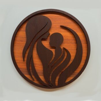 Intra απο ξύλο plywood 3mm-4mm πάχος - Διακόσμηση για την Ημέρα της Μητέρας Δίασταση 30x30 cm Intraeaxys-075drlmo - Image 1