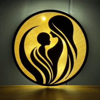 Intra απο ξύλο plywood 3mm-4mm πάχος - Διακόσμηση για την Ημέρα της Μητέρας Δίασταση 30x30 cm Intraeaxys-075drlmo - Image 4