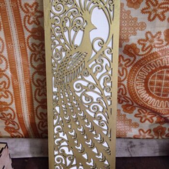 Intra απο ξύλο plywood 3mm-4mm πάχος - Διακοσμητικό πάνελ Peacock Δίασταση 30x30 cm Intraeaxys-pok3jkk7 - Image 1