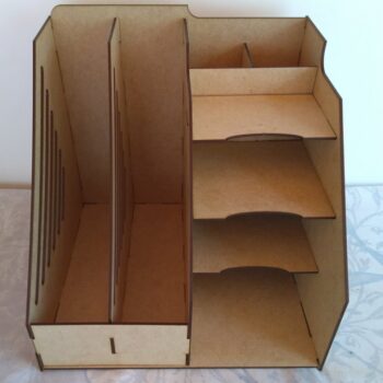 Intra απο ξύλο plywood 3mm-4mm πάχος - Desk Tidy Organizer αποθήκευσης γραφείου Δίασταση 30x30 cm Intraeaxys-yone08po - Image 1