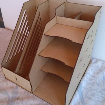 Intra απο ξύλο plywood 3mm-4mm πάχος - Desk Tidy Organizer αποθήκευσης γραφείου Δίασταση 30x30 cm Intraeaxys-yone08po - Image 3