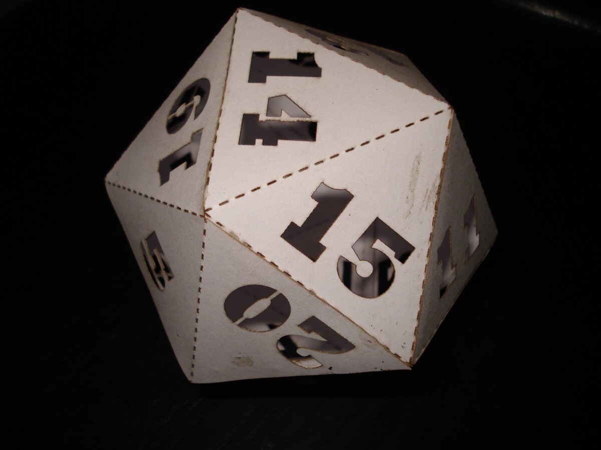 Intra απο ξύλο plywood 3mm-4mm πάχος - D20 Dice Dungeons Dragons Δίασταση 30x30 cm Intraeaxys-lopq9937