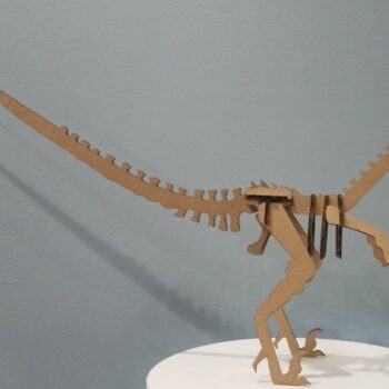 Intra απο ξύλο plywood 3mm-4mm πάχος - Velociraptor 3D παζλ Δίασταση 30x30 cm Intraeaxys-joere057 - Image 3