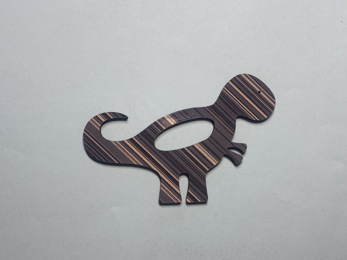 Intra απο ξύλο plywood 3mm-4mm πάχος - T Rex Wood Shape Dinosaur Wood Cutout Δίασταση 30x30 cm Intraeaxys-075y03ko