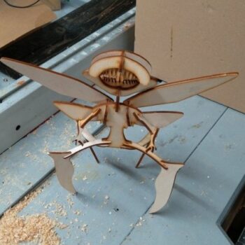 Intra απο ξύλο plywood 3mm-4mm πάχος - Tooth Fairy από το Hellboy 2 Δίασταση 30x30 cm Intraeaxys-lop3q331 - Image 4