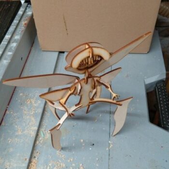 Intra απο ξύλο plywood 3mm-4mm πάχος - Tooth Fairy από το Hellboy 2 Δίασταση 30x30 cm Intraeaxys-lop3q331 - Image 5