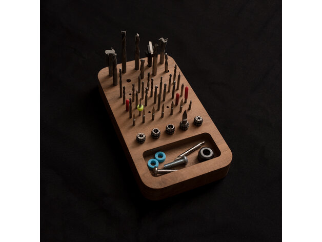 Intra απο ξύλο plywood 3mm-4mm πάχος - Router Bit Holder Δίασταση 30x30 cm Intraeaxys-91jg281m