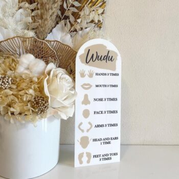 Intra απο ξύλο plywood 3mm-4mm πάχος - Γράφημα Wudu για Παιδιά Wudhu Steps Ραμαζάνι Διακόσμηση Δίασταση 30x30 cm Intraeaxys-m1dd53l1 - Image 3