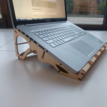 Intra απο ξύλο plywood 3mm-4mm πάχος - Διακοσμητική βάση φορητού υπολογιστή Δίασταση 20x20 cm Intraeaxys-6o3y5mj7 - Image 1
