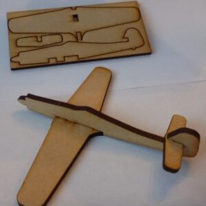 Intra απο ξύλο plywood 3mm-4mm πάχος - Focke-Wulf Fw 190 Δίασταση 20x20 cm Intraeaxys-pok3nqj7
