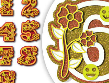 Intra απο ξύλο plywood 3mm-4mm πάχος – Number 3D Design Δίασταση  40x30 cm INTRAFABR-73913668 - Image 1