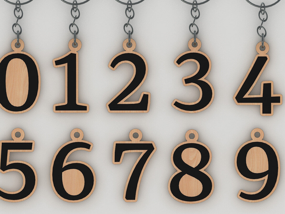 Intra απο ξύλο plywood 3mm-4mm πάχος – Αρχεία αριθμών για  μπρελόκ 214 Δίασταση  5x5 cm INTRAFABR-54157789