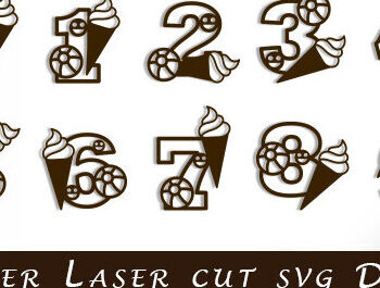 Intra απο ξύλο plywood 3mm-4mm πάχος – Number Design Δίασταση  40x30 cm INTRAFABR-74332725 - Image 1