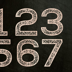 Intra απο ξύλο plywood 3mm-4mm πάχος – Number Mandala Design Δίασταση  40x30 cm INTRAFABR-75542952