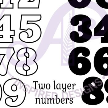 Intra απο ξύλο plywood 3mm-4mm πάχος – Αριθμός δύο επιπέδων επιγραφής τοίχου Δίασταση  40x30 cm INTRAFABR-94720876 - Image 2