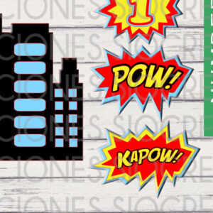 Intra απο ξύλο plywood 3mm-4mm πάχος – Numbers, Superhero 3D Δίασταση 20x20 cm INTRAFABR-95698216