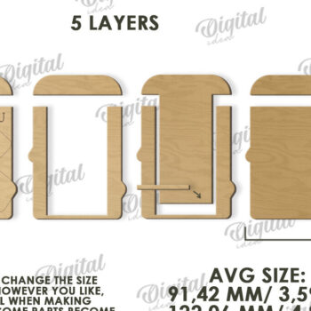 Intra απο ξύλο plywood 3mm-4mm πάχος – Θήκη δώρου κάρτας νοσοκόμας Δίασταση  20x20 cm INTRAFABR-119721553 - Image 2