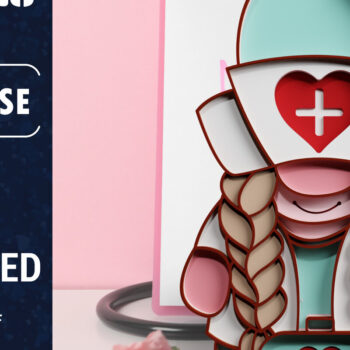 Intra απο ξύλο plywood 3mm-4mm πάχος – Nurse Gnome Multilayered PaperCut Bundle Δίασταση  20x20 cm INTRAFABR-72776776 - Image 4