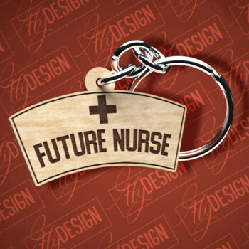 Intra απο ξύλο plywood 3mm-4mm πάχος – κοπής λέιζερ μπρελόκ νοσοκόμας | CNC Δίασταση 5x5 cm INTRAFABR-87670627 - Image 5