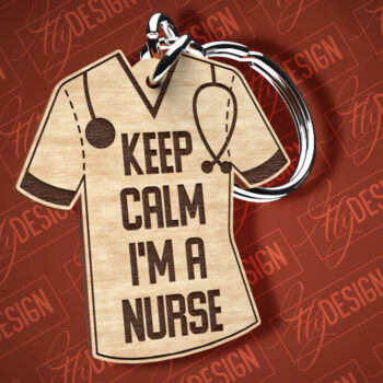 Intra απο ξύλο plywood 3mm-4mm πάχος –  κοπής λέιζερ μπρελόκ νοσοκόμας | CNC Δίασταση  5x5 cm INTRAFABR-87670627 - Image 7