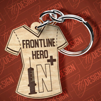 Intra απο ξύλο plywood 3mm-4mm πάχος –  κοπής λέιζερ μπρελόκ νοσοκόμας | CNC Δίασταση  5x5 cm INTRAFABR-87670627 - Image 11