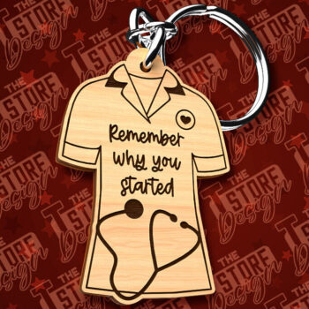 Intra απο ξύλο plywood 3mm-4mm πάχος –  κοπής λέιζερ μπρελόκ νοσοκόμας | CNC Δίασταση  5x5 cm INTRAFABR-91056597 - Image 1