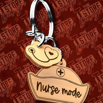 Intra απο ξύλο plywood 3mm-4mm πάχος – κοπής λέιζερ μπρελόκ νοσοκόμας | CNC Δίασταση 5x5 cm INTRAFABR-91056623 - Image 1