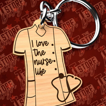 Intra απο ξύλο plywood 3mm-4mm πάχος – κοπής λέιζερ μπρελόκ νοσοκόμας | CNC Δίασταση 5x5 cm INTRAFABR-91056652 - Image 4