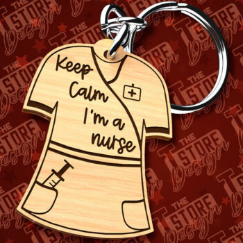 Intra απο ξύλο plywood 3mm-4mm πάχος – κοπής λέιζερ μπρελόκ νοσοκόμας | CNC Δίασταση 5x5 cm INTRAFABR-91056652 - Image 9