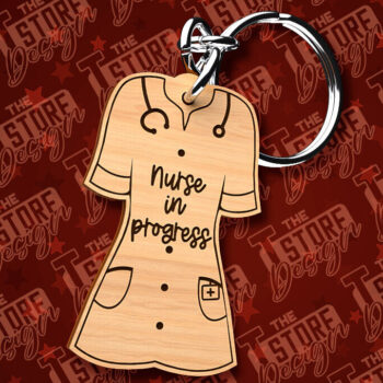 Intra απο ξύλο plywood 3mm-4mm πάχος – κοπής λέιζερ μπρελόκ νοσοκόμας | CNC Δίασταση 5x5 cm INTRAFABR-91056652 - Image 10