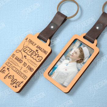 Intra απο ξύλο plywood 3mm-4mm πάχος – Μπρελόκ νοσοκόμας με δέσμη φωτογραφιών | CNC Δίασταση 5x5 cm INTRAFABR-114250754 - Image 8