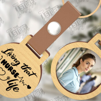 Intra απο ξύλο plywood 3mm-4mm πάχος – Μπρελόκ νοσοκόμας με δέσμη φωτογραφιών | CNC Δίασταση 5x5 cm INTRAFABR-111798960 - Image 10