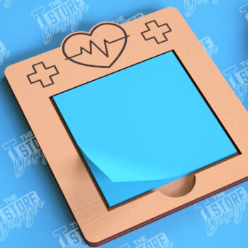 Intra απο ξύλο plywood 3mm-4mm πάχος – Κάτοχος σημειώματος νοσοκόμας | Θήκη για κολλώδη σημειώματα Δίασταση 20x20 cm INTRAFABR-101556074 - Image 1