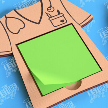 Intra απο ξύλο plywood 3mm-4mm πάχος – Κάτοχος σημειώματος νοσοκόμας | Θήκη για κολλώδη σημειώματα Δίασταση  20x20 cm INTRAFABR-101556088 - Image 1