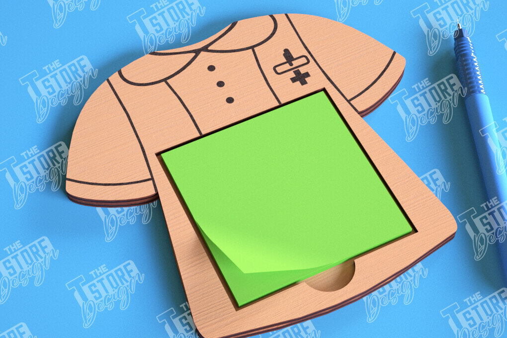 Intra απο ξύλο plywood 3mm-4mm πάχος – Κάτοχος σημειώματος νοσοκόμας | Θήκη για κολλώδη σημειώματα Δίασταση  20x20 cm INTRAFABR-101555995