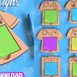 Intra απο ξύλο plywood 3mm-4mm πάχος – Πακέτο κοπής με λέιζερ θήκης σημειωματάριων νοσοκόμας Δίασταση 20x20 cm INTRAFABR-101556239