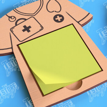 Intra απο ξύλο plywood 3mm-4mm πάχος – Πακέτο κοπής με λέιζερ θήκης σημειωματάριων νοσοκόμας Δίασταση 20x20 cm INTRAFABR-101556239 - Image 5