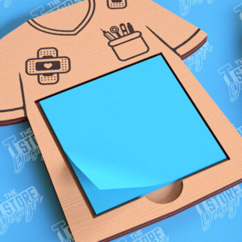 Intra απο ξύλο plywood 3mm-4mm πάχος – Πακέτο κοπής με λέιζερ θήκης σημειωματάριων νοσοκόμας Δίασταση 20x20 cm INTRAFABR-101556239 - Image 8