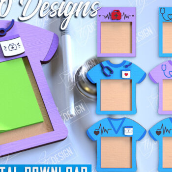 Intra απο ξύλο plywood 3mm-4mm πάχος – Δέσμη κοπής με λέιζερ θήκες για σημειωματάρια νοσοκόμας Δίασταση 20x20 cm INTRAFABR-114813881 - Image 1