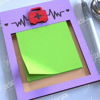 Intra απο ξύλο plywood 3mm-4mm πάχος – Δέσμη κοπής με λέιζερ θήκες για σημειωματάρια νοσοκόμας Δίασταση 20x20 cm INTRAFABR-114813881 - Image 4