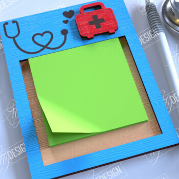 Intra απο ξύλο plywood 3mm-4mm πάχος – Δέσμη κοπής με λέιζερ θήκες για σημειωματάρια νοσοκόμας Δίασταση 20x20 cm INTRAFABR-114813881 - Image 5