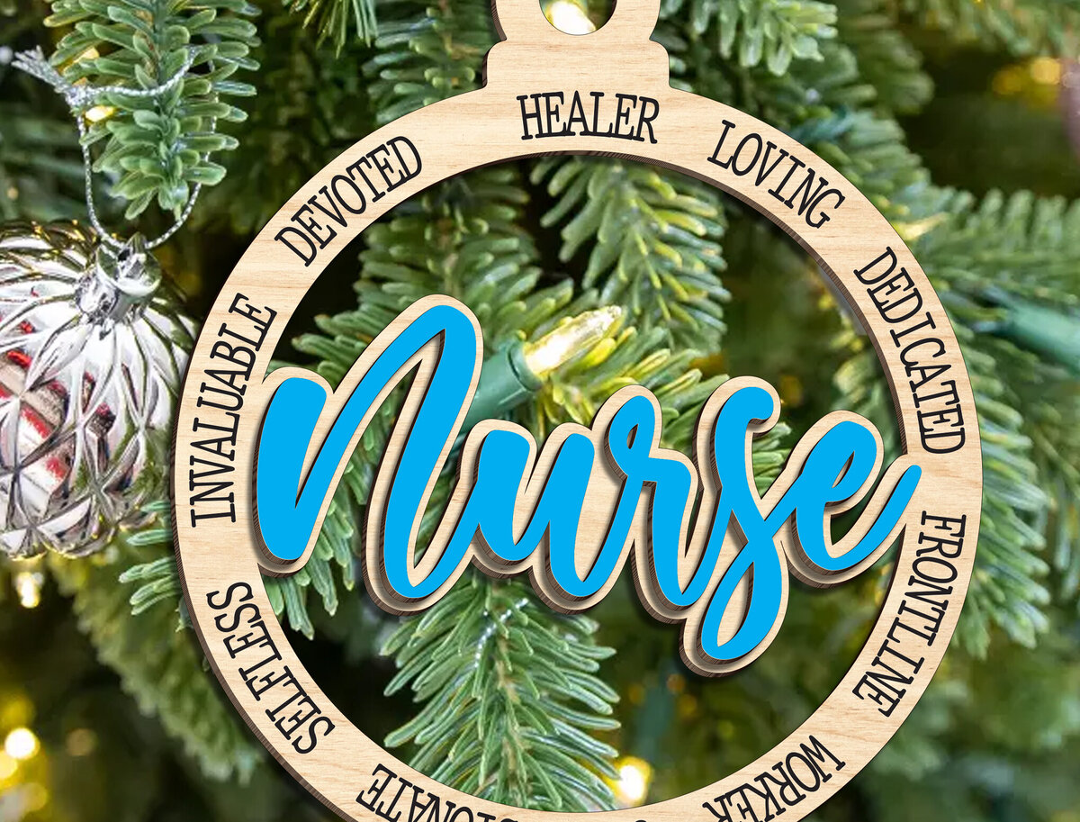 Intra απο ξύλο plywood 3mm-4mm πάχος – Στολίδι νοσοκόμας Δίασταση  20x20 cm INTRAFABR-104706051