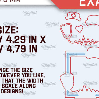Intra απο ξύλο plywood 3mm-4mm πάχος – Πακέτο κοπής με λέιζερ Κορνίζες Νοσοκόμας Δίασταση  20x20 cm INTRAFABR-101758002 - Image 2