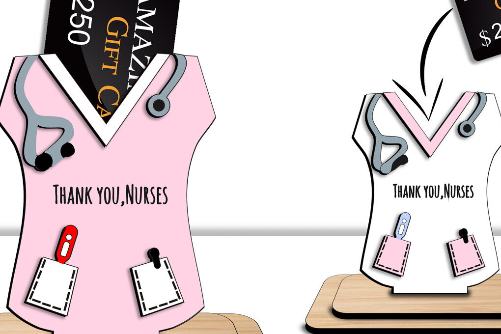 Intra απο ξύλο plywood 3mm-4mm πάχος – Κάτοχος δωροκάρτας γιατρού Σχολής Νοσοκόμων Δίασταση  20x20 cm INTRAFABR-103574626