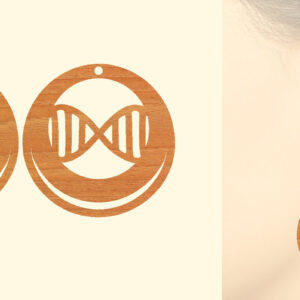 Intra απο ξύλο plywood 3mm-4mm πάχος – Ξύλινα σκουλαρίκια Nurse Δίασταση  5x5 cm INTRAFABR-97190478