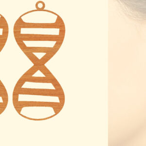 Intra απο ξύλο plywood 3mm-4mm πάχος – Ξύλινα σκουλαρίκια Nurse Δίασταση  5x5 cm INTRAFABR-97190545