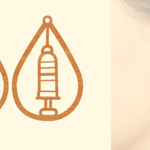 Intra απο ξύλο plywood 3mm-4mm πάχος – Ξύλινα σκουλαρίκια Nurse Δίασταση  5x5 cm INTRAFABR-97190132