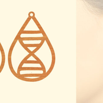 Intra απο ξύλο plywood 3mm-4mm πάχος – Ξύλινα σκουλαρίκια Nurse Δίασταση  5x5 cm INTRAFABR-97190336 - Image 1