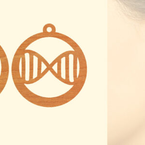 Intra απο ξύλο plywood 3mm-4mm πάχος – Ξύλινα σκουλαρίκια Nurse Δίασταση  5x5 cm INTRAFABR-97190422