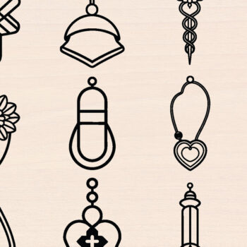 Intra απο ξύλο plywood 3mm-4mm πάχος – Nurse Ξύλινα Σκουλαρίκια Πακέτο Cut Laser Δίασταση  5x5 cm INTRAFABR-119692072 - Image 1